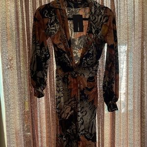 long muilt color dress with thigh slit perfect for a wedding or date night